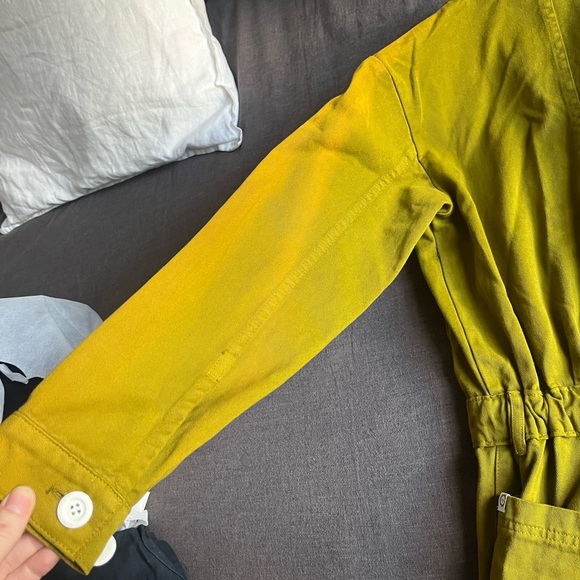 Big Bud Press Long Sleeve Jumpsuit - Yellow - XS - Picture 3 of 5